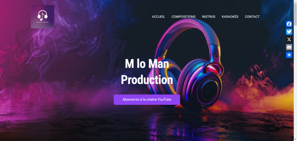 Découvrez l'univers de la musique réunionnaise captivant de ce nouveau site web "M lo Man Production". Explorez ses compositions uniques et plongez dans une expérience immersive sans distractions. Rejoignez-nous dès maintenant pour une expérience musicale inoubliable !